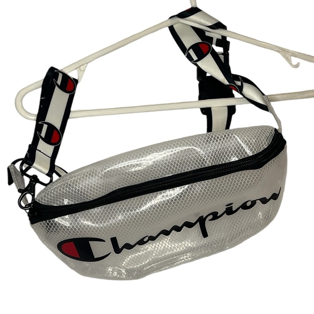 Champion Unisex Prime Transparent Sling Waist Pack White